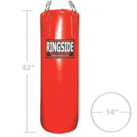 Upgrade Your Workout: Ringside Leather 100 Lb. Heavy Bag - Filled for Maximum Impact